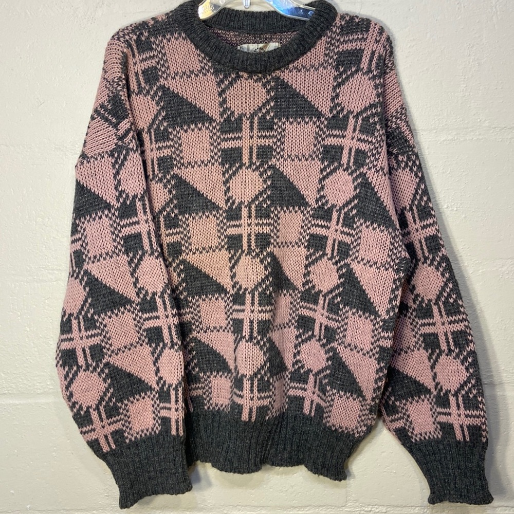 VINTAGE CANKNIT Virgin Wool Sweater Size XL